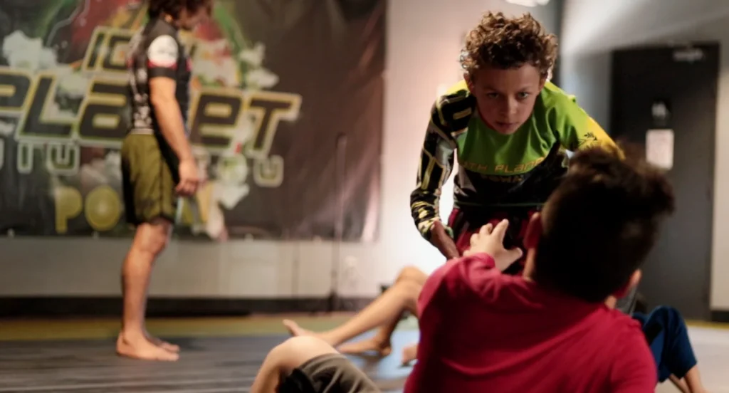 Youth Jiu Jitsu student training at 10th Planet Poway in Poway, California